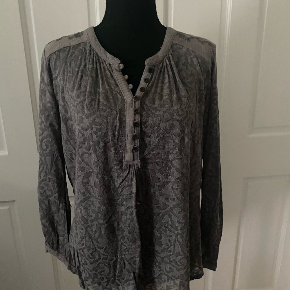 Lucky Brand grey top/tunic - Picture 13 of 13